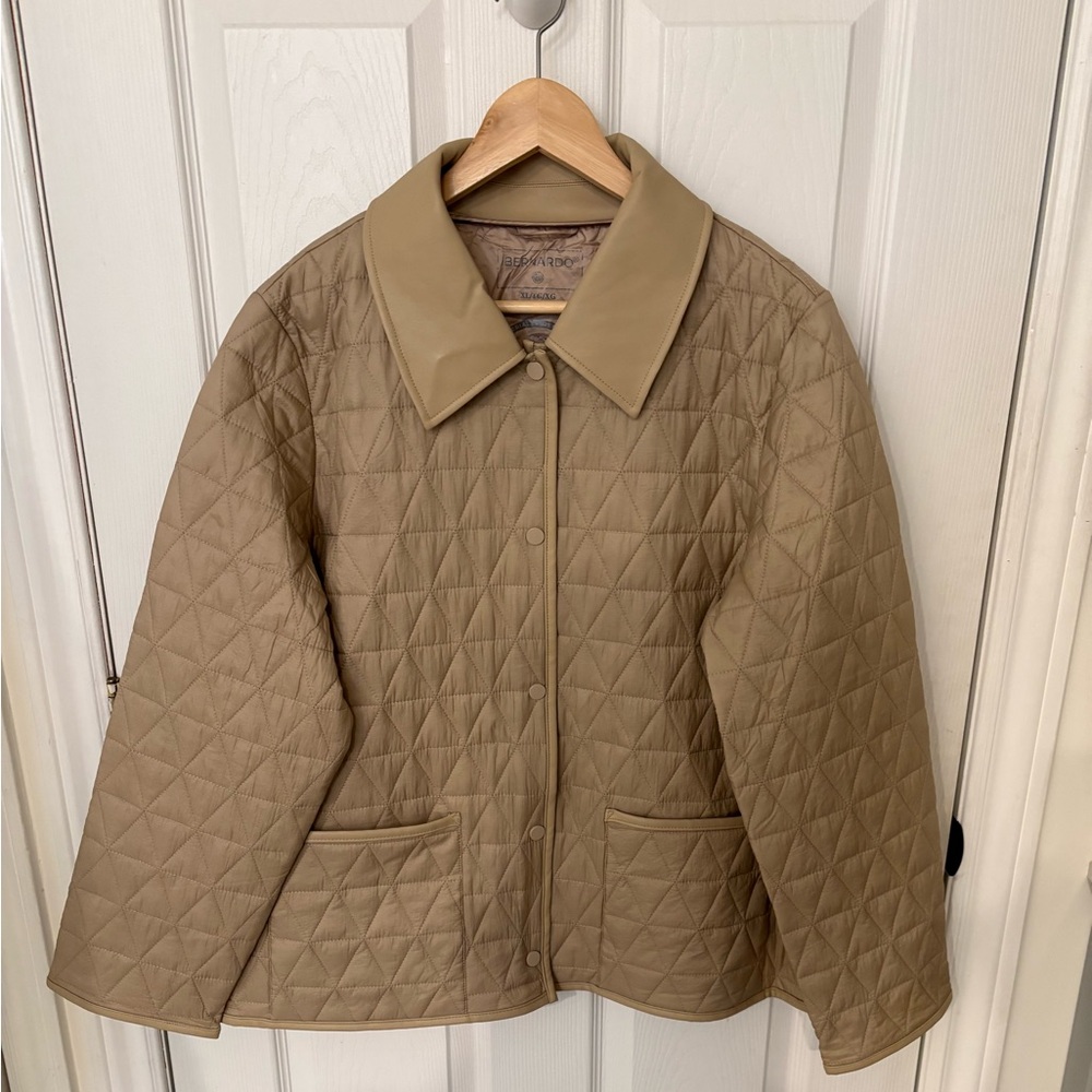 NWOT- Classic Tan Quilted Jacket